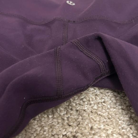 Lululemon Wunder Under Pant *Reversible Rare Color Deep Zinfandel / Black Size 4 - Picture 10 of 14